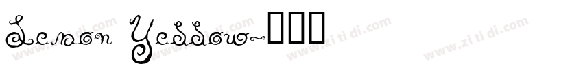 Lemon Yellow字体转换